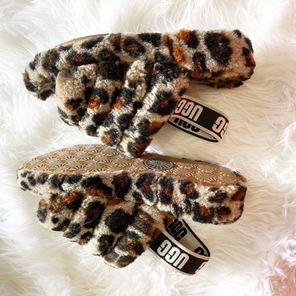 Leopard UGG Slides